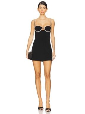 Majorelle Blaire Mini Dress in Black